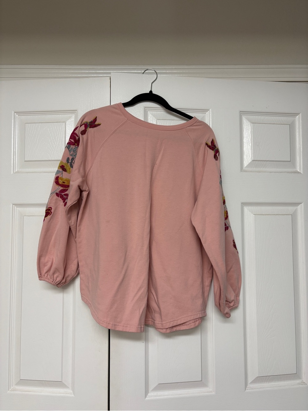 Matilda Jane Dusty Pink Embroidered Sleeve Sweatshirt